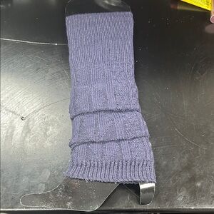 Purple Knit Leg Warmers